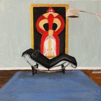 Corbusier Chair with Sophie Tauber Painting