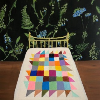 Bed with Quilt
